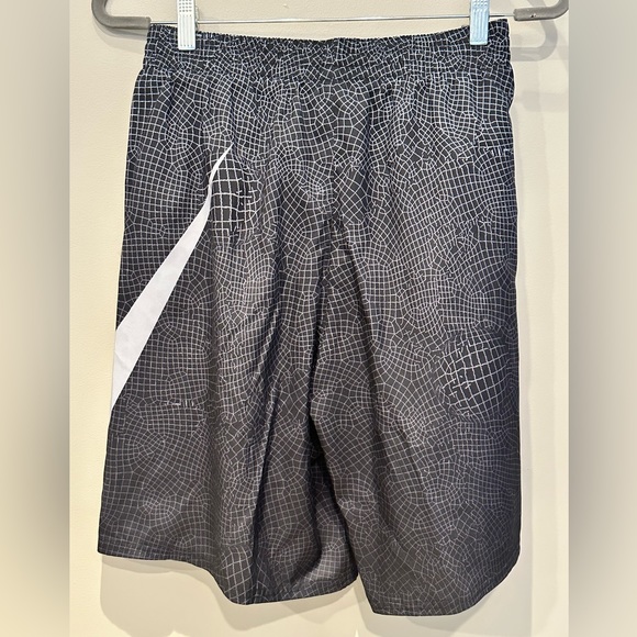NEW Black Grid Swoosh Volley Hybrid Swim Trunks / Shorts - Sizes S/L/XL/XXL - Picture 5 of 9